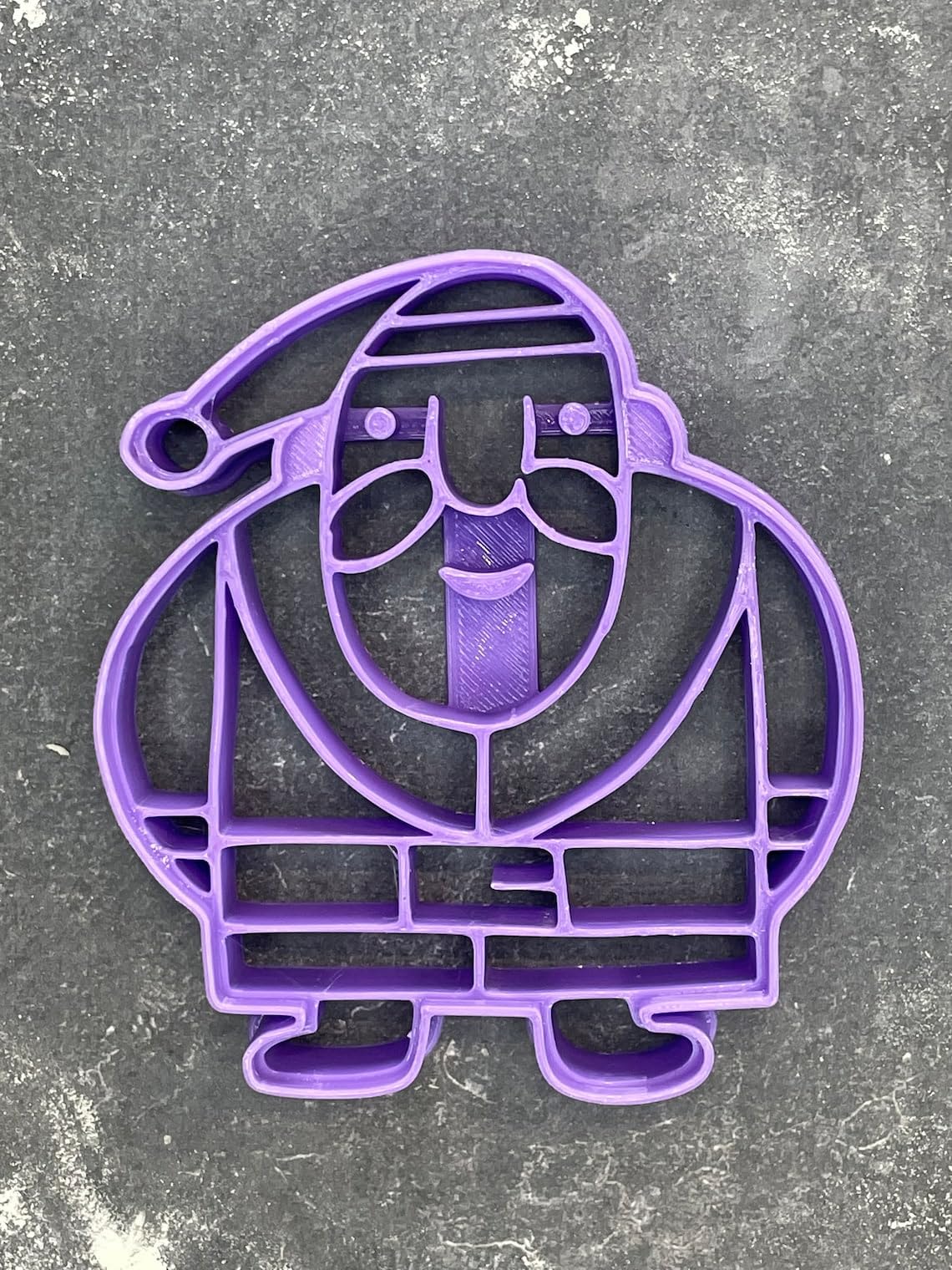 Santa Claus face cookie cutter for baking shortbread biscuits, sugar paste cutting, fondant shaping, Christmas themed cake decoration, holiday pastry crafting, homemade dessert tool - Image 2