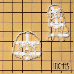 Goldendoodle Face and Body Cookie Cutter