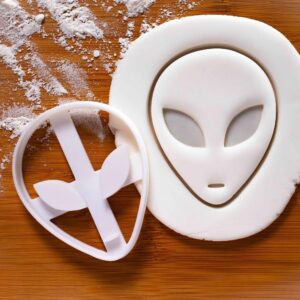 Alien and UFO Cookie Cutters | Space-Themed Biscuit Cutters for Spaceships and Abduction Designs - Pack of 2
