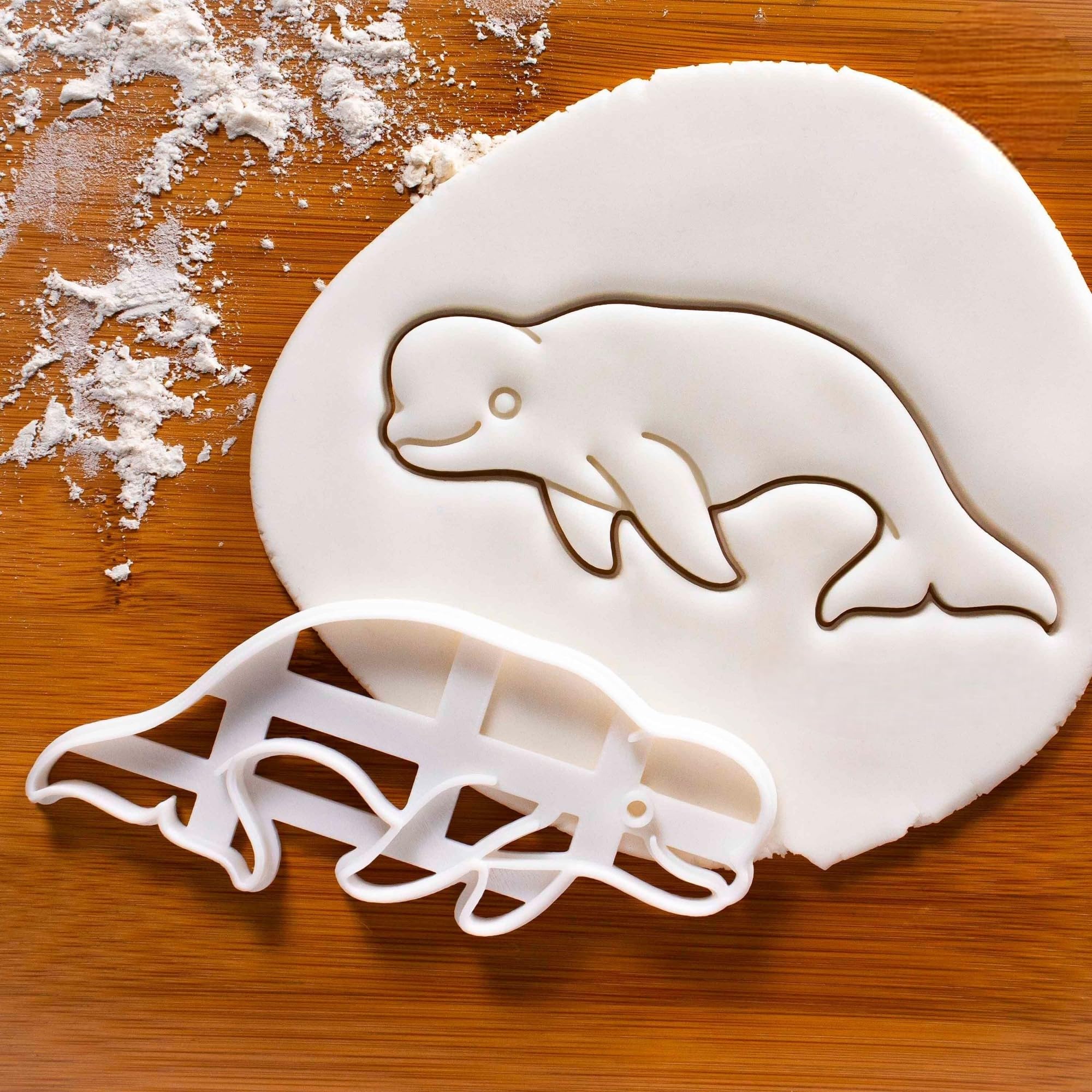 Beluga Whale Cookie Cutter | Arctic Animal Biscuit Cutter for Fondant, Clay, and Conservation-Themed Baking � Ideal for Sea, Cetacean, and Melonhead Designs