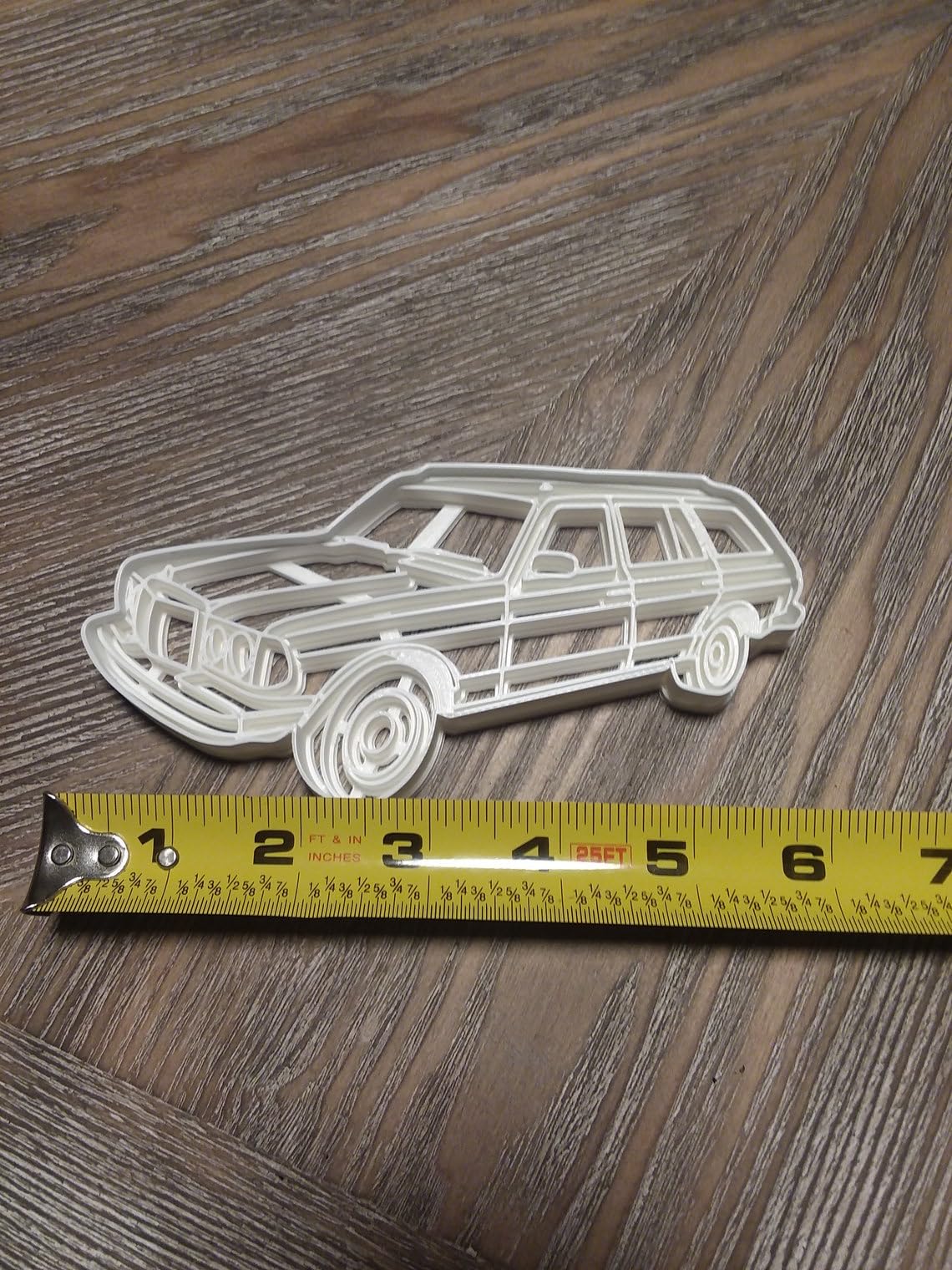 Black 1985 Mercedes 300TD Station Wagon Cookie Cutter Cookie India Classic Car Biscuit Cutter for Vintage Auto Baking Retro Vehicle Treats Car Show Snacks Collector Gift Cookies - Image 2