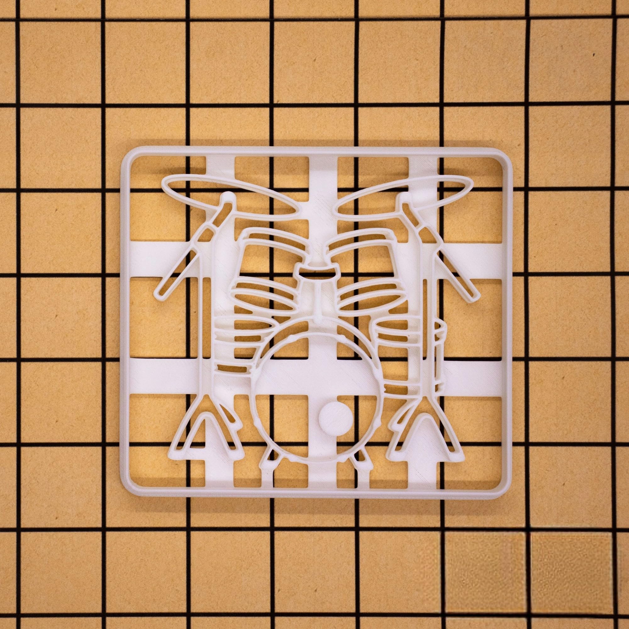 Drum Kit Cookie Cutter | Create Musical Instrument Cookies for Drummers and Music Enthusiasts Pack of 1 - Image 2