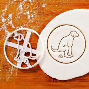 Dog Pooping Medicine Cookie Cutter | Unique Cookie Mold for Shaping Medicines, Novelty Baking Tool, Creative Pet-Themed Medicine Maker, Fun Kitchen Gadget Home and DIY Baking (ONLY POOPING)