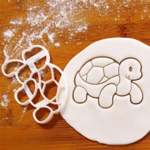 Cute Tortoise Cookie Cutter | DIY Cake Biscuit Cookie Cutter | Kitchen Cooking Decoration Tool (Pack of 5)