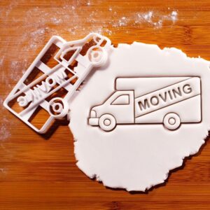 Moving Truck Cookie Cutter | Unique Biscuit Mold Moving Day Treats, Housewarming Gifts, Real Estate Celebrations Creative Baking | Durable Food-Grade Design Fun Cookies Crafts (ONLY TRUCK)