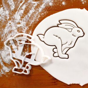Running Hare Cookie Cutter | Whimsical Rabbit Design for Woodland-Themed Parties, Baby Showers, and Fun Baking Activities (ONLY ONE)