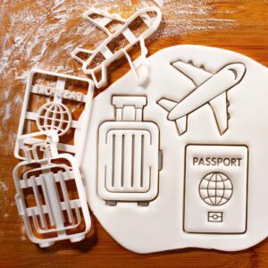 Airplane Cookie Cutter - Create Travel-Themed Holiday Party Treats - Pack of 3